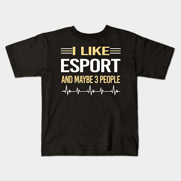 3 People Esports Kids T-Shirt by symptomovertake